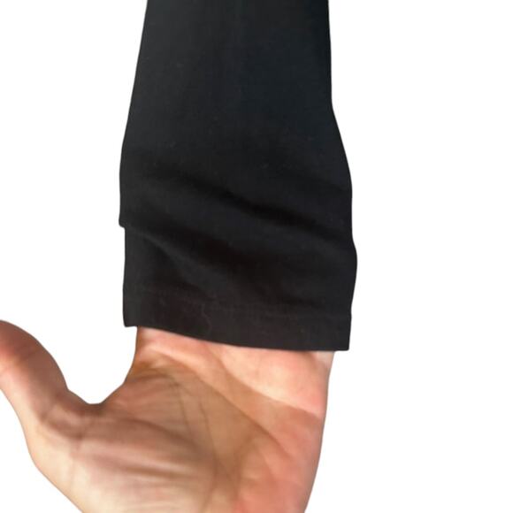 Wild Fable Black Long Sleeve Cotton Pullover Cropped Top Women Sz XS - Picture 3 of 6